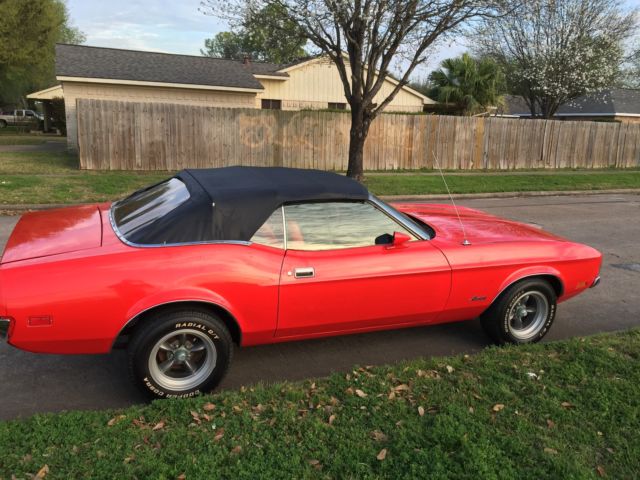 1971 Red Ford Mustang Convertible