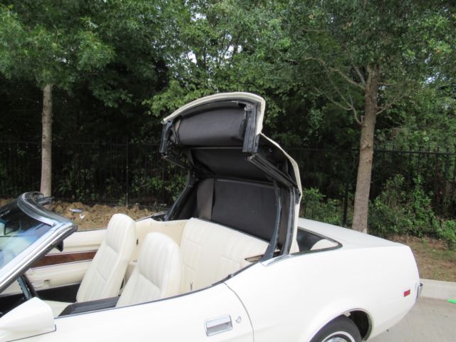 1973 White Ford Mustang Convertible