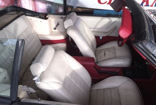 1983 Red Ford Mustang Convertible