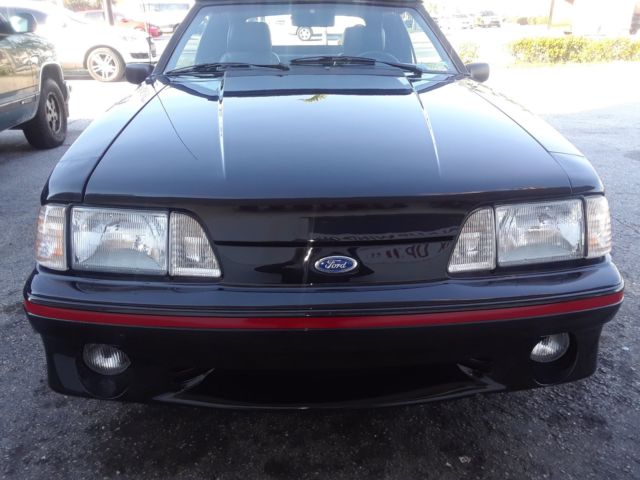 1988 Black Ford Mustang Convertible