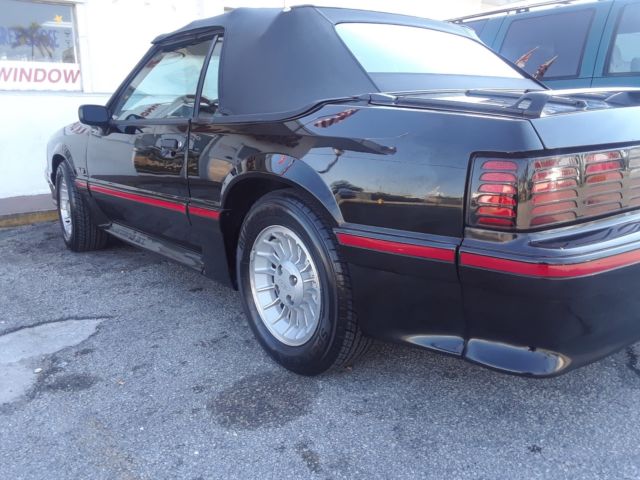 1988 Black Ford Mustang Convertible
