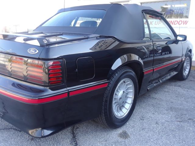 1988 Black Ford Mustang Convertible