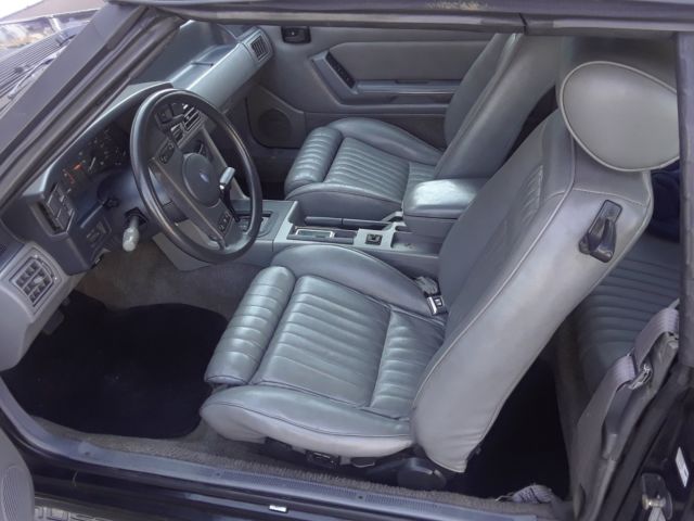 1988 Black Ford Mustang Convertible