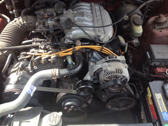 1994 Red Ford Mustang Convertible