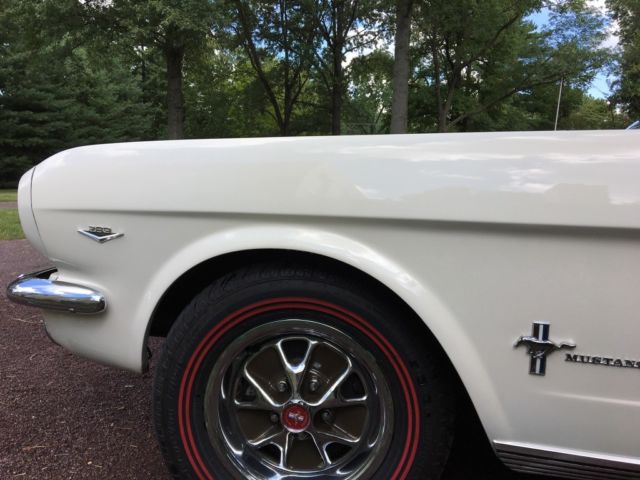 1966 Wimbleton White - original color, repainted Ford Mustang Convertible