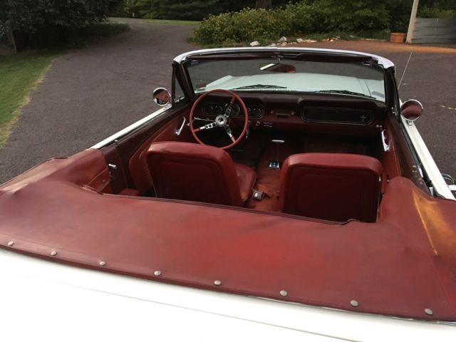 1966 Wimbleton White - original color, repainted Ford Mustang Convertible