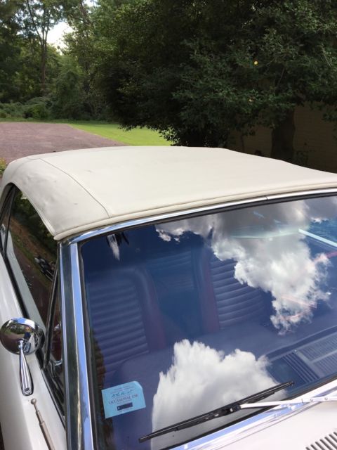 1966 Wimbleton White - original color, repainted Ford Mustang Convertible