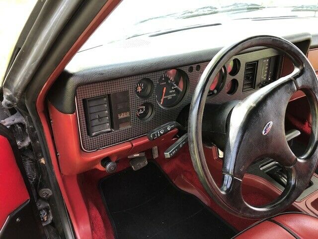 1986 Black Ford Mustang Convertible