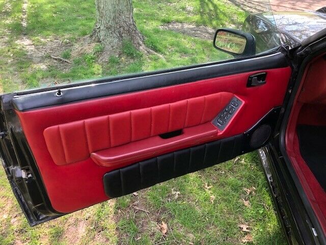 1986 Black Ford Mustang Convertible