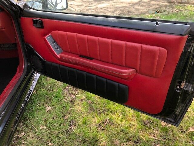 1986 Black Ford Mustang Convertible