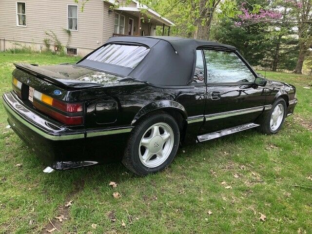 1986 Black Ford Mustang Convertible