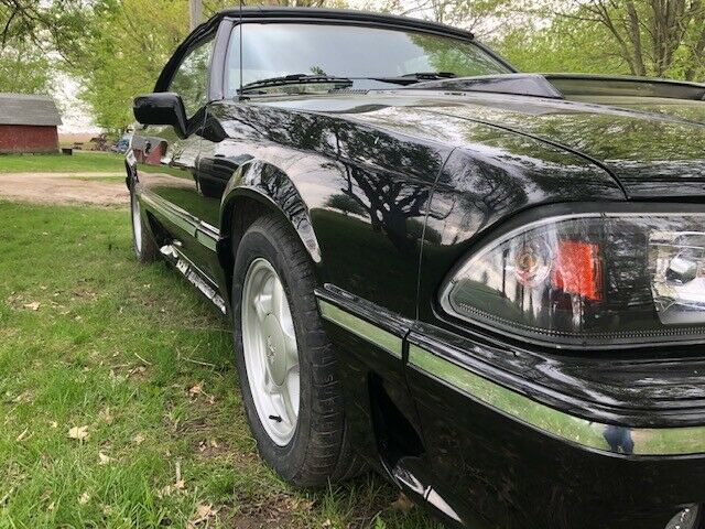 1986 Black Ford Mustang Convertible
