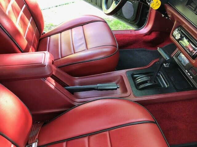 1986 Black Ford Mustang Convertible