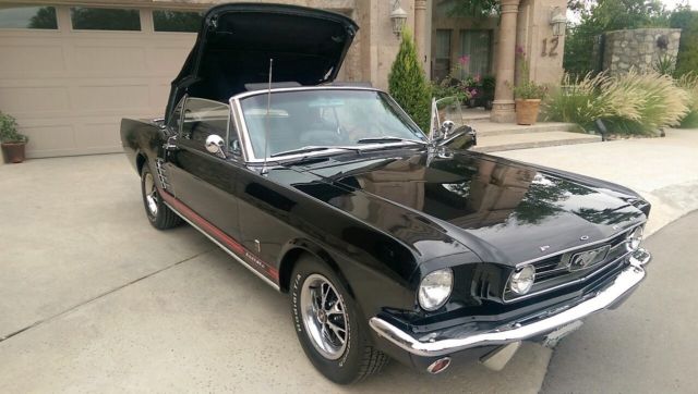 1966 Black Ford Mustang Convertible
