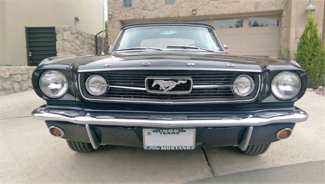 1966 Black Ford Mustang Convertible