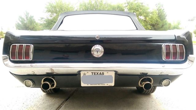 1966 Black Ford Mustang Convertible