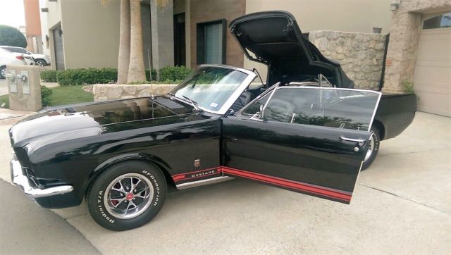 1966 Black Ford Mustang Convertible