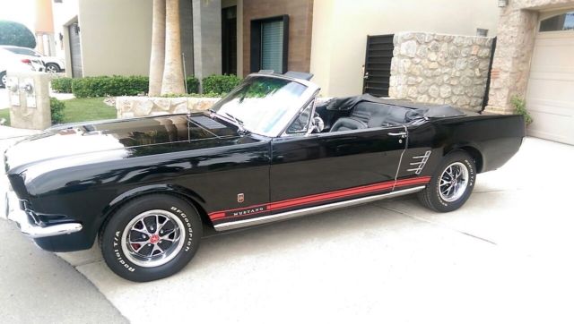 1966 Black Ford Mustang Convertible