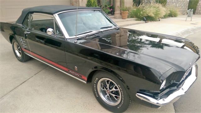 1966 Black Ford Mustang Convertible