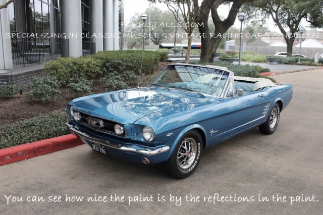 1966 Silver Blue Ford Mustang Convertible