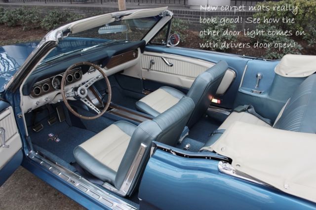 1966 Silver Blue Ford Mustang Convertible