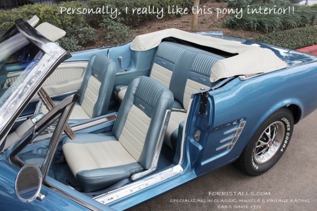 1966 Silver Blue Ford Mustang Convertible