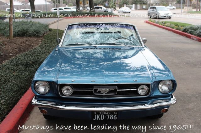 1966 Silver Blue Ford Mustang Convertible