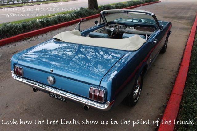 1966 Silver Blue Ford Mustang Convertible