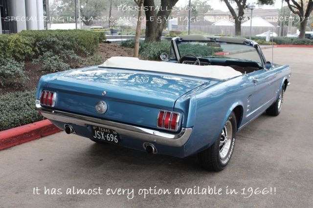 1966 Silver Blue Ford Mustang Convertible