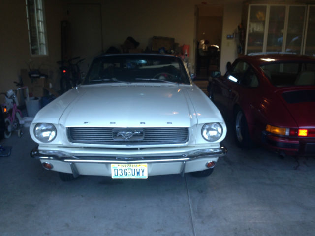 1966 WIMBLEDON WHITE Ford Mustang Convertible