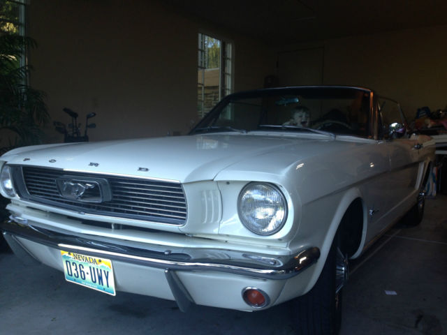1966 WIMBLEDON WHITE Ford Mustang Convertible