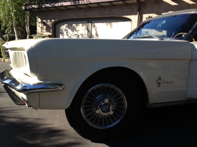 1966 WIMBLEDON WHITE Ford Mustang Convertible