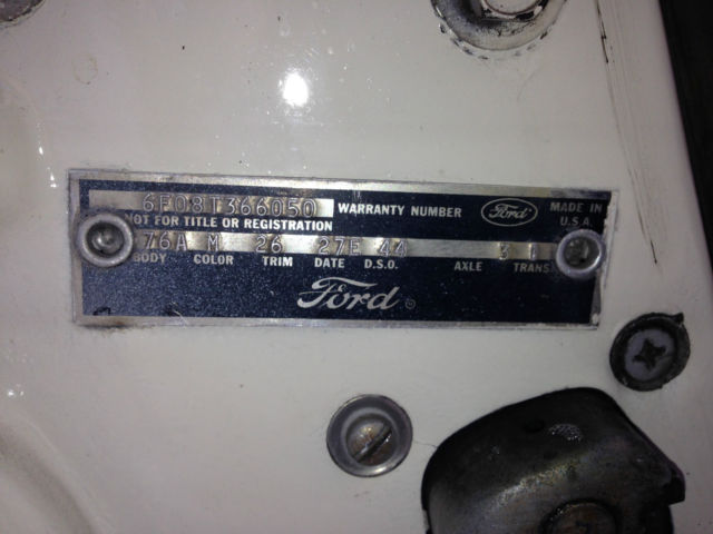 1966 WIMBLEDON WHITE Ford Mustang Convertible