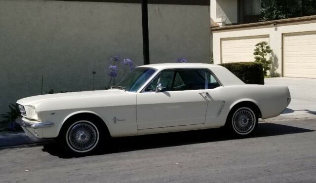 1965 White Ford Mustang Coupe