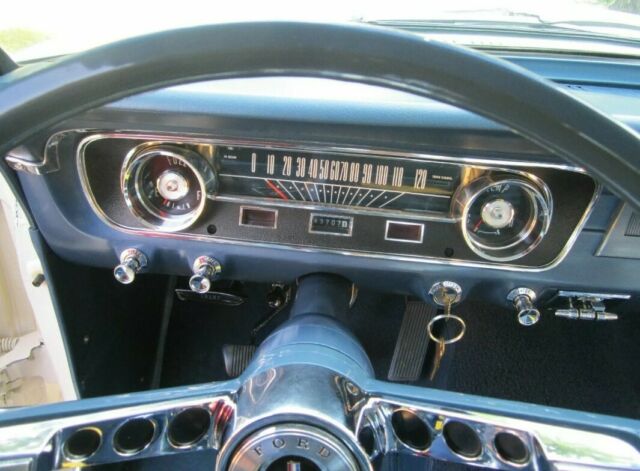 1965 White Ford Mustang Coupe
