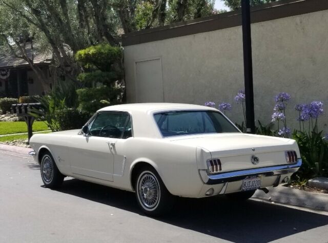 1965 White Ford Mustang Coupe