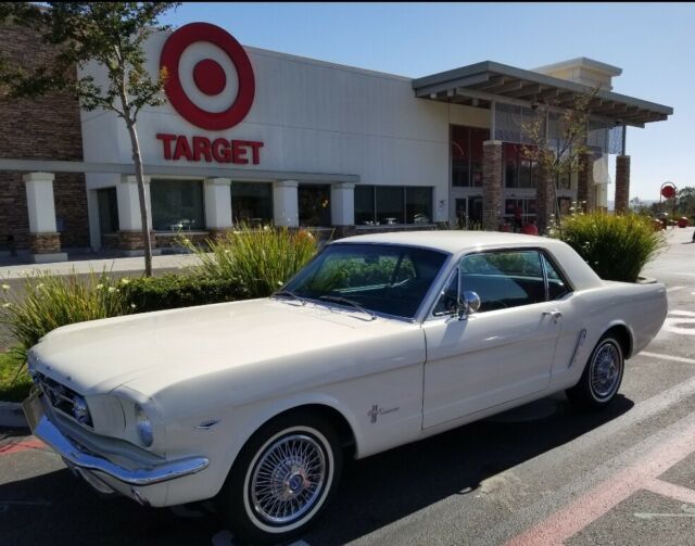 1965 White Ford Mustang Coupe