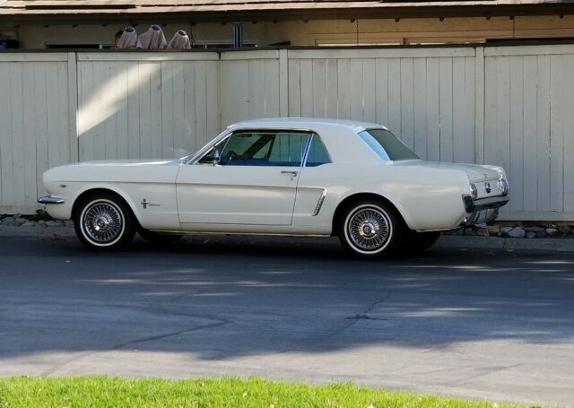 1965 White Ford Mustang Coupe