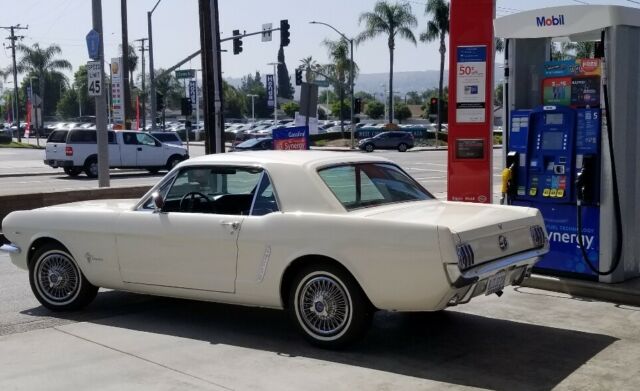 1965 White Ford Mustang Coupe
