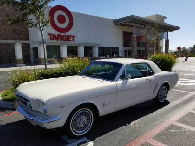1965 White Ford Mustang Coupe