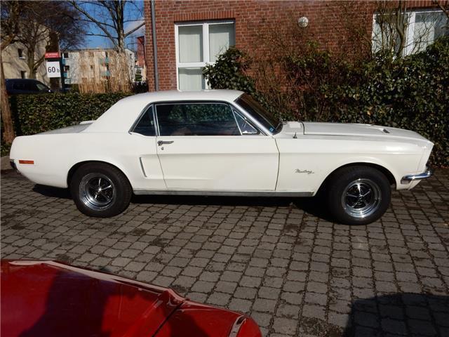 1968 White Ford Mustang Coupe