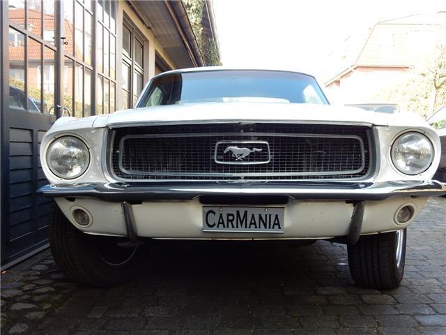 1968 White Ford Mustang Coupe