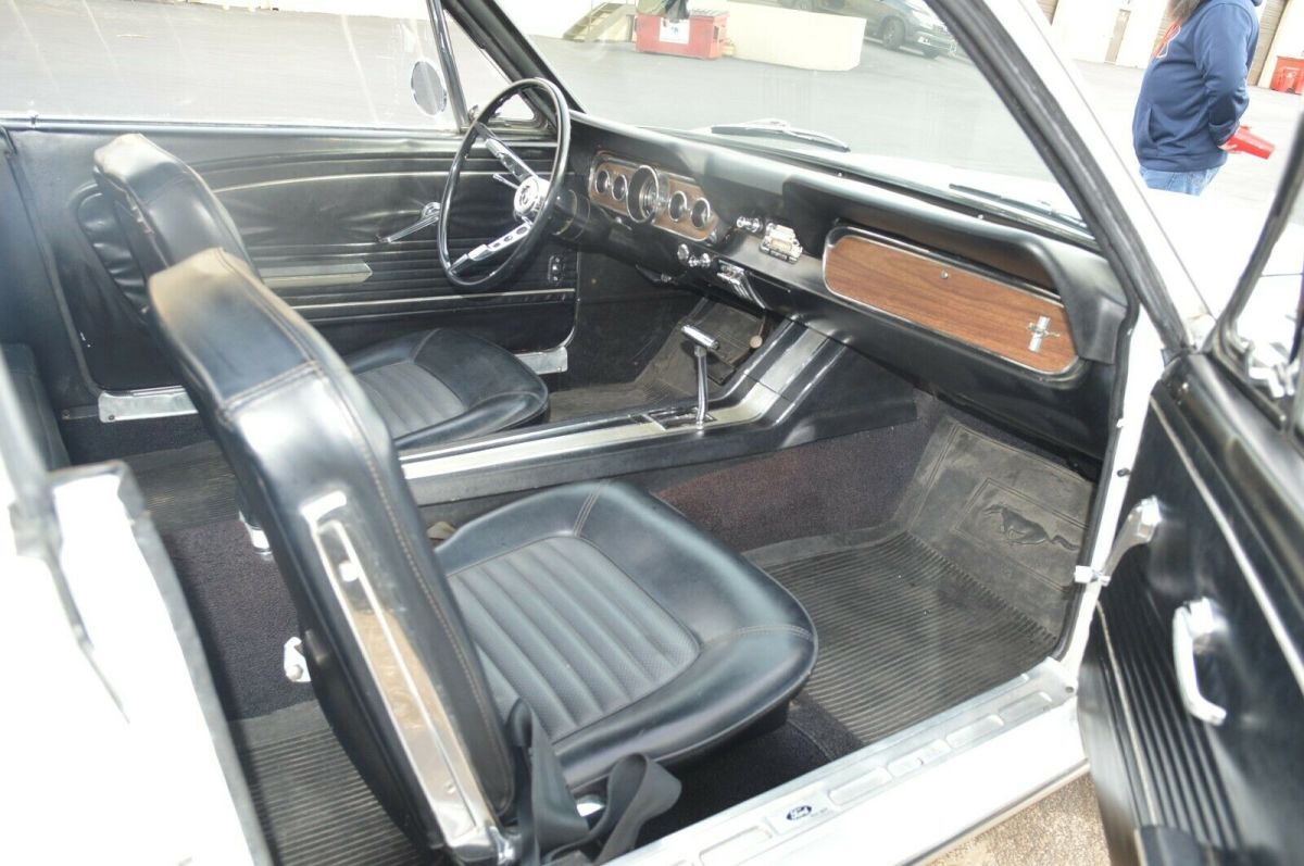 1966 White Ford Mustang Coupe