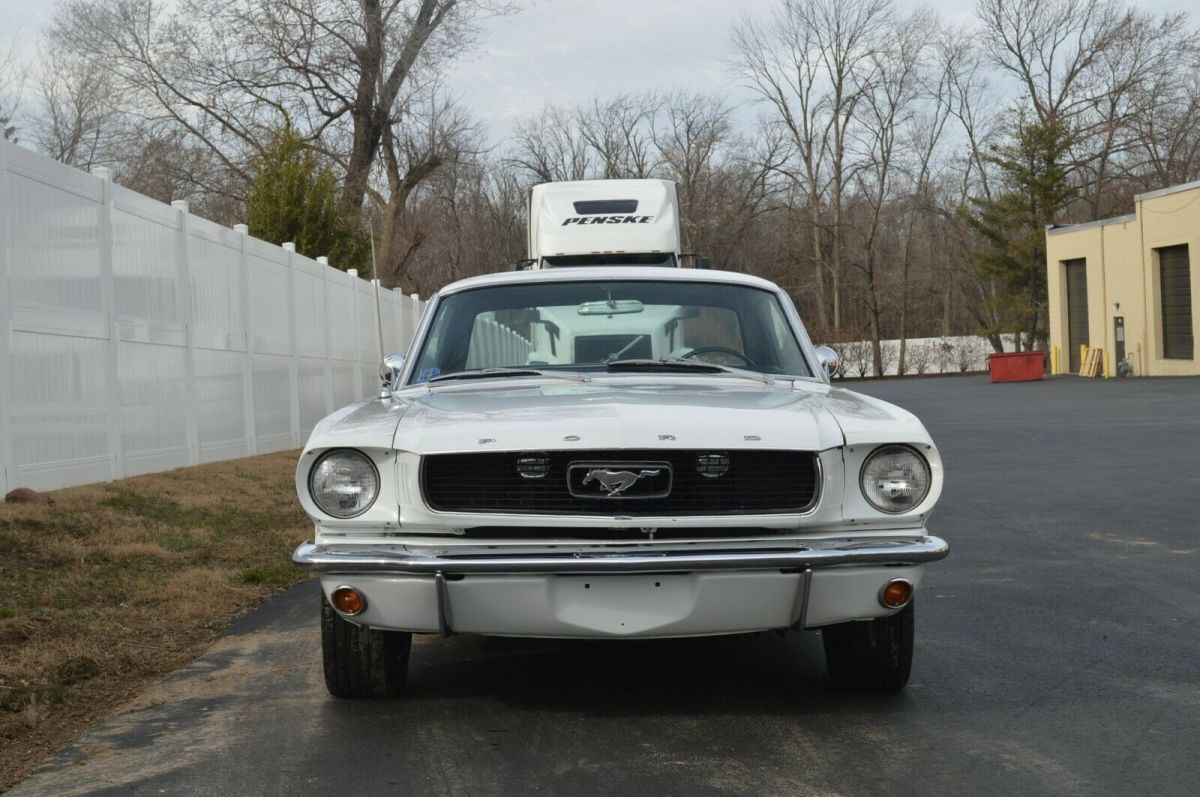 1966 White Ford Mustang Coupe