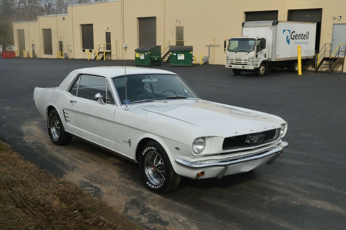 1966 White Ford Mustang Coupe