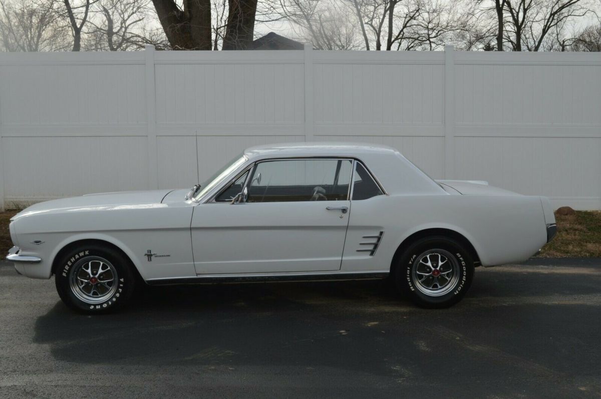 1966 White Ford Mustang Coupe