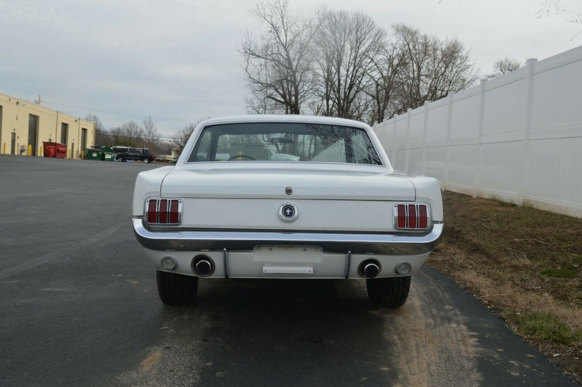 1966 White Ford Mustang Coupe