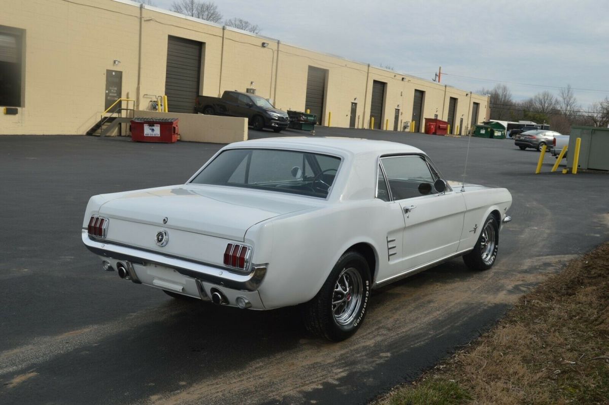 1966 White Ford Mustang Coupe