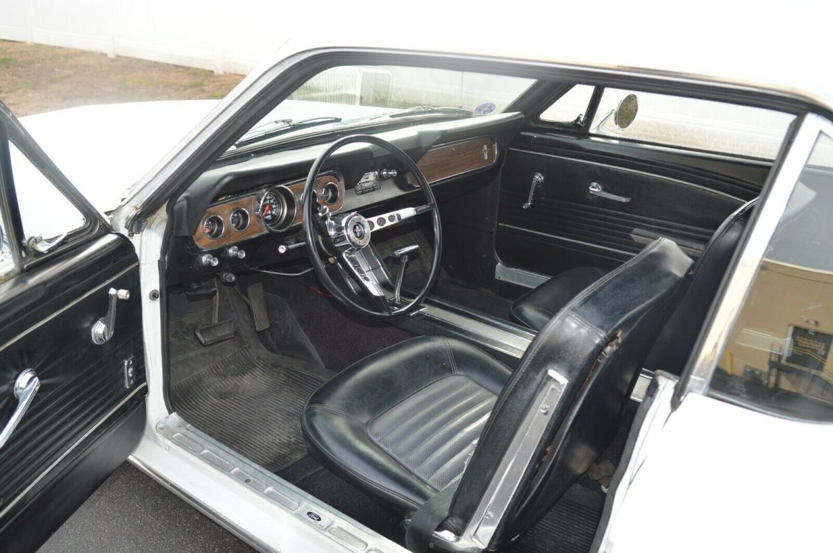 1966 White Ford Mustang Coupe