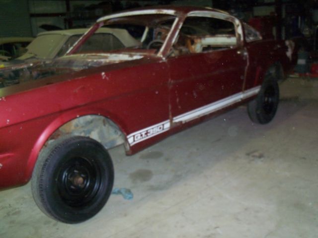 1965 Burgundy Ford Mustang Fastback
